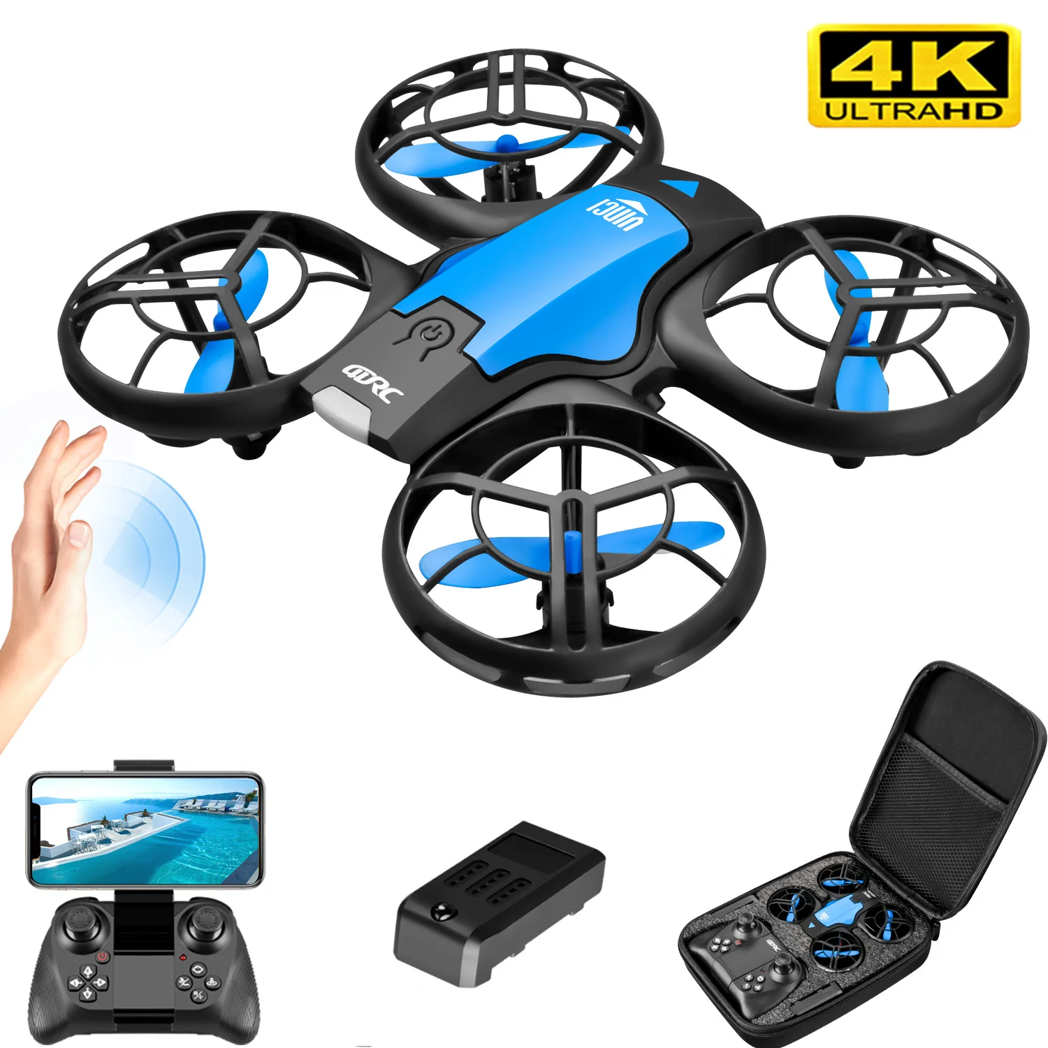 Drone Camera Professional - Novo Mini Drone V8 4K Profissional