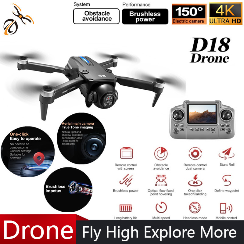 Drone Camera Professional - Novo drone d18 fotografia profissional 4k