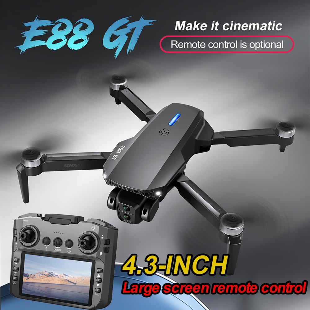 Drone Camera Professional - NOVO Drone E88GT com Posicionamento por