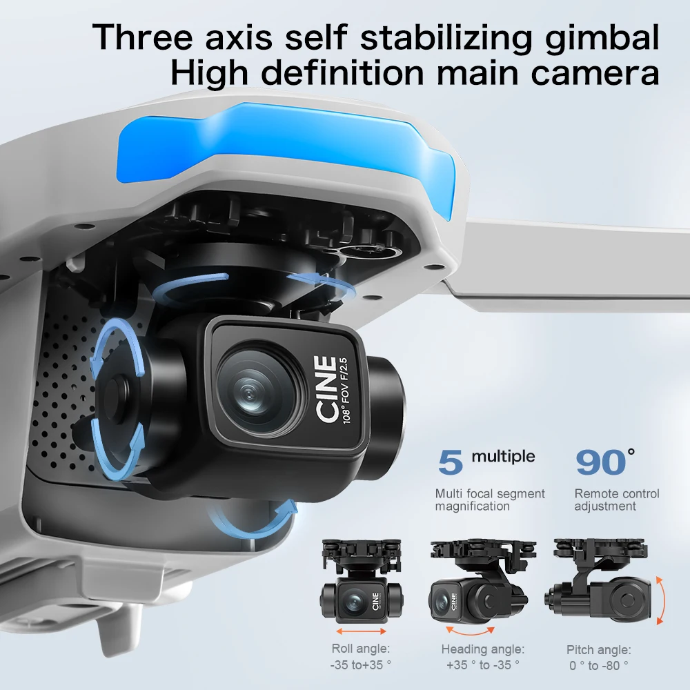 Drone Aéreo Original S-X1 GPS  - Drone Camera With Gimbal avaliação e preço