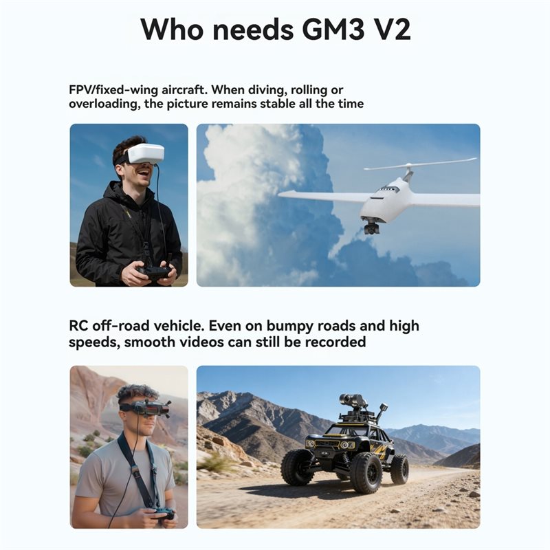 [NOVO!A25P】 Gimbal FPV GM3 V2  - Drone Camera With Gimbal avaliação e preço